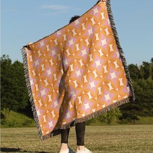 Starburst Colorful Woven Throw Blanket